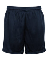 ""Badger 2225 Youth Tricot 4" Mesh Shorts" #color_Navy"