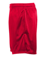 ""Badger 2225 Youth Tricot 4" Mesh Shorts" #color_Red"