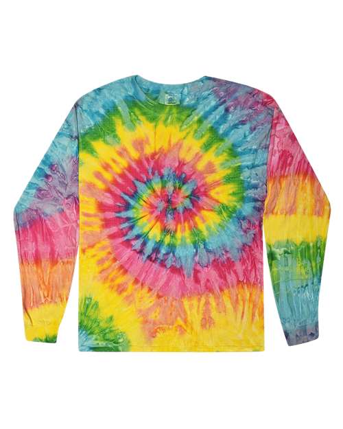 Colortone 2000 Tie-Dyed Long Sleeve T-Shirt #color_Saturn
