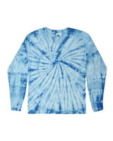 Colortone 2000 Tie-Dyed Long Sleeve T-Shirt #color_Spider Baby Blue