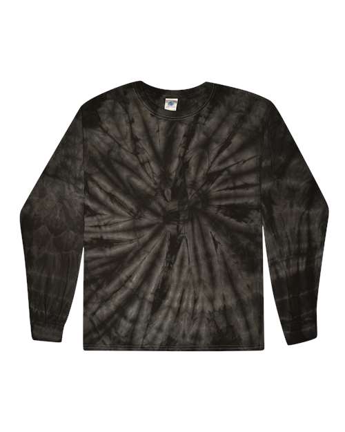 Colortone 2000 Tie-Dyed Long Sleeve T-Shirt #color_Spider Black