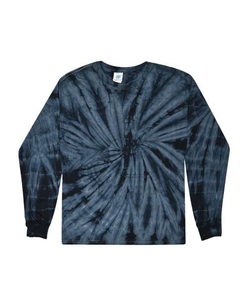 Colortone 2000 Tie-Dyed Long Sleeve T-Shirt #color_Spider Navy