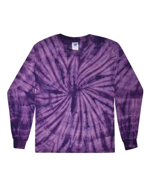 Colortone 2000 Tie-Dyed Long Sleeve T-Shirt #color_Spider Purple