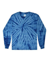 Colortone 2000 Tie-Dyed Long Sleeve T-Shirt #color_Spider Royal