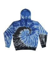 Colortone 8600 Tie-Dyed Cloud Fleece Hooded Sweatshirt #color_Blue Ocean