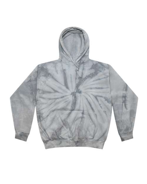 Colortone 8777 Tie-Dyed Hooded Sweatshirt #color_Spider Silver