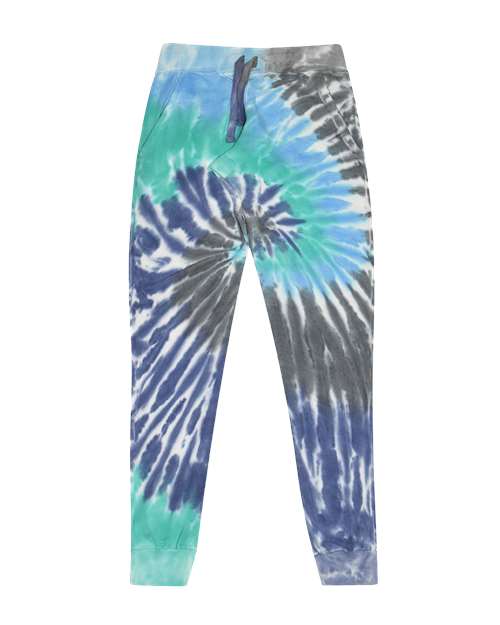 Colortone 8999 Tie-Dyed Joggers #color_Glacier