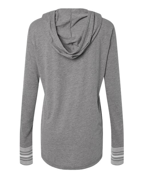 MV Sport W19439 Women's Heathered Jersey Hooded Tunic #color_Graphite