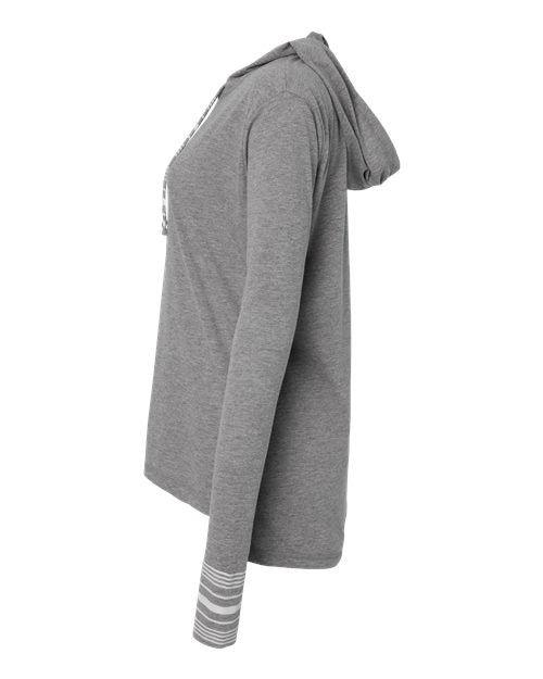 MV Sport W19439 Women's Heathered Jersey Hooded Tunic #color_Graphite