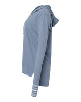 MV Sport W19439 Women's Heathered Jersey Hooded Tunic #color_Stonewash