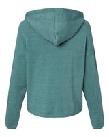 MV Sport W23101 Women's Angel Fleece Crop Hooded Sweatshirt #color_Mallard Green