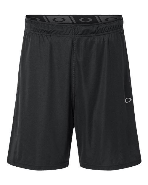 ""Oakley FOA405933 Team Issue Hydrolix 7" Shorts with Drawcord" #color_Blackout"