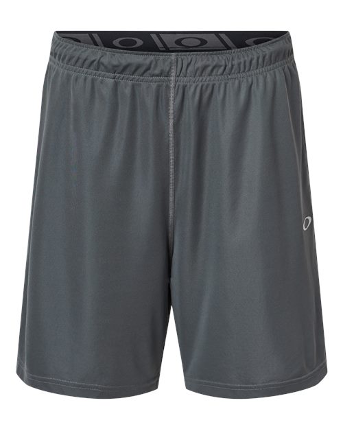 ""Oakley FOA405933 Team Issue Hydrolix 7" Shorts with Drawcord" #color_Forged Iron"