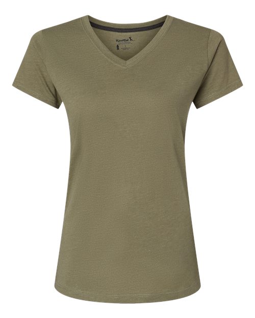 Kastlfel 2011 Women's RecycledSoft V-Neck T-Shirt #color_Moss