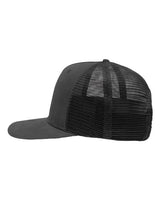 Sportsman SP1550 Modern Five-Panel Trucker Fit Cap #color_Charcoal/ Black