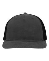Sportsman SP1550 Modern Five-Panel Trucker Fit Cap #color_Charcoal/ Black