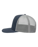 Sportsman SP1550 Modern Five-Panel Trucker Fit Cap #color_Navy/ Grey