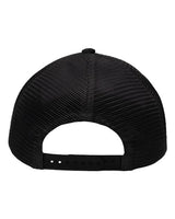 Sportsman SP1550 Modern Five-Panel Trucker Fit Cap #color_Old Wash Black/ Black