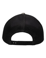 Sportsman SP1550 Modern Five-Panel Trucker Fit Cap #color_Old Wash Grey/ Black