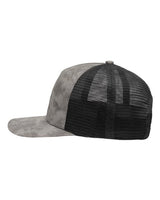 Sportsman SP1550 Modern Five-Panel Trucker Fit Cap #color_Old Wash Grey/ Black