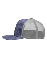 Sportsman SP1550 Modern Five-Panel Trucker Fit Cap #color_Old Wash Navy/ Grey