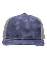 Sportsman SP1550 Modern Five-Panel Trucker Fit Cap #color_Old Wash Navy/ Grey