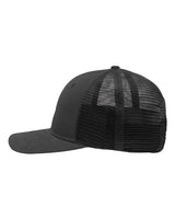 Sportsman SP1650 Modern Six-Panel Trucker Fit Cap #color_Charcoal/ Black