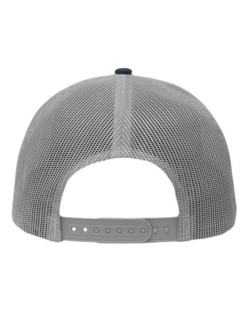 Sportsman SP1650 Modern Six-Panel Trucker Fit Cap #color_Navy/ Grey