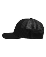 Sportsman SP1650 Modern Six-Panel Trucker Fit Cap #color_X Hatch Black/ Black
