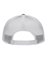Sportsman SP1650 Modern Six-Panel Trucker Fit Cap #color_X Hatch Grey/ White