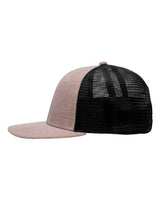 Sportsman SP1650 Modern Six-Panel Trucker Fit Cap #color_X Hatch Khaki/ Black