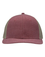 Sportsman SP1650 Modern Six-Panel Trucker Fit Cap #color_X Hatch Red/ Khaki