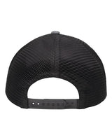 Sportsman SP1650 Modern Six-Panel Trucker Fit Cap #color_Black Heather/ Black