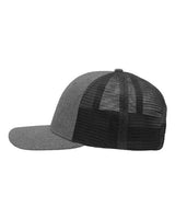 Sportsman SP1650 Modern Six-Panel Trucker Fit Cap #color_Black Heather/ Black