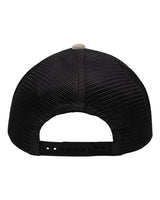Sportsman SP1650 Modern Six-Panel Trucker Fit Cap #color_Grey Heather/ Black