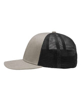 Sportsman SP1650 Modern Six-Panel Trucker Fit Cap #color_Grey Heather/ Black