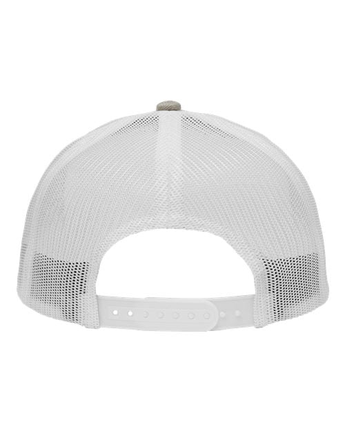 Sportsman SP1650 Modern Six-Panel Trucker Fit Cap #color_Grey Heather/ White