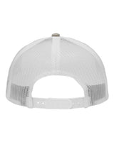Sportsman SP1650 Modern Six-Panel Trucker Fit Cap #color_Grey Heather/ White