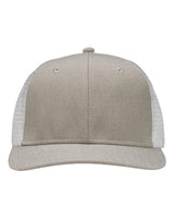 Sportsman SP1650 Modern Six-Panel Trucker Fit Cap #color_Grey Heather/ White