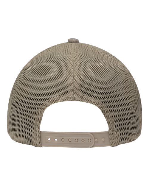 Sportsman SP1650 Modern Six-Panel Trucker Fit Cap #color_Khaki Heather/ Khaki