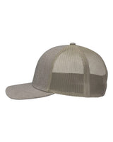 Sportsman SP1650 Modern Six-Panel Trucker Fit Cap #color_Khaki Heather/ Khaki