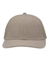 Sportsman SP1650 Modern Six-Panel Trucker Fit Cap #color_Khaki Heather/ Khaki