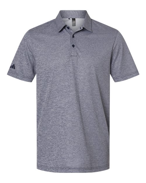 Adidas A591 Space Dyed Polo #color_Collegiate Navy Melange