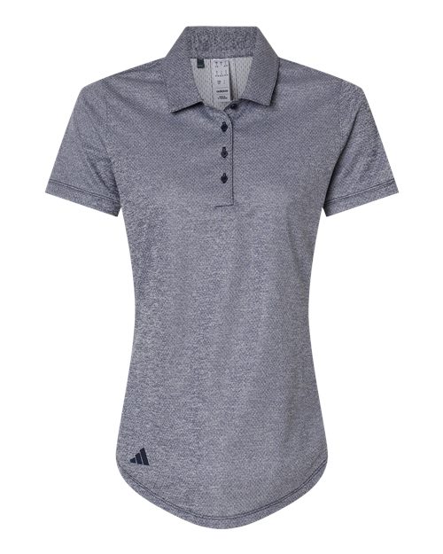 Adidas A592 Women's Space Dyed Polo #color_Collegiate Navy Melange