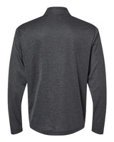 Adidas A593 Space Dyed Quarter-Zip Pullover #color_Black Melange