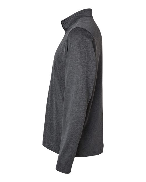 Adidas A593 Space Dyed Quarter-Zip Pullover #color_Black Melange