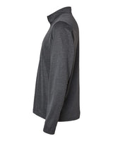 Adidas A593 Space Dyed Quarter-Zip Pullover #color_Black Melange