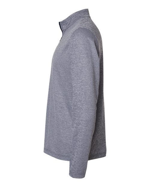 Adidas A593 Space Dyed Quarter-Zip Pullover #color_Collegiate Navy Melange