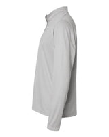 Adidas A593 Space Dyed Quarter-Zip Pullover #color_Grey One Heather