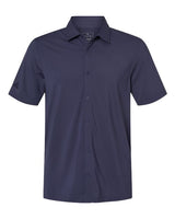 Adidas A595 Button Down Short Sleeve Shirt #color_Shadow Navy